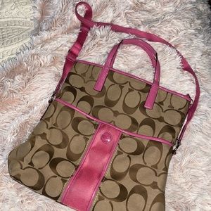 Pink Coach XL crossbody